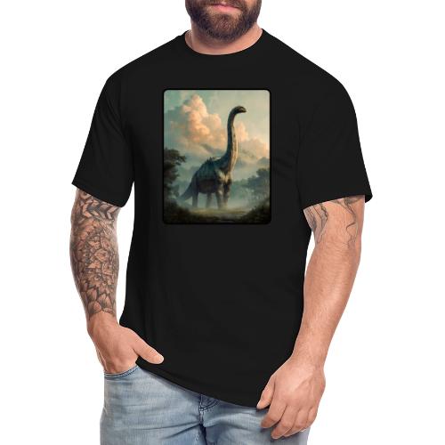 Brachiosaurus Prehistoric Scene Design - Men's Tall T-Shirt