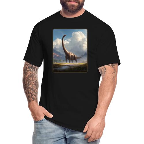 Brachiosaurus Valley Landscape Design - Men's Tall T-Shirt