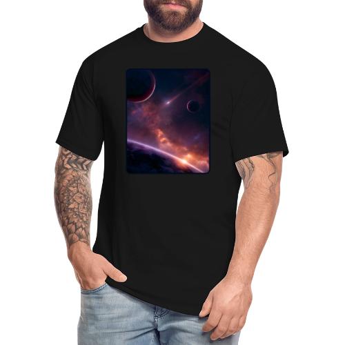 Cosmic Sunset Nebula Space Art - Men's Tall T-Shirt