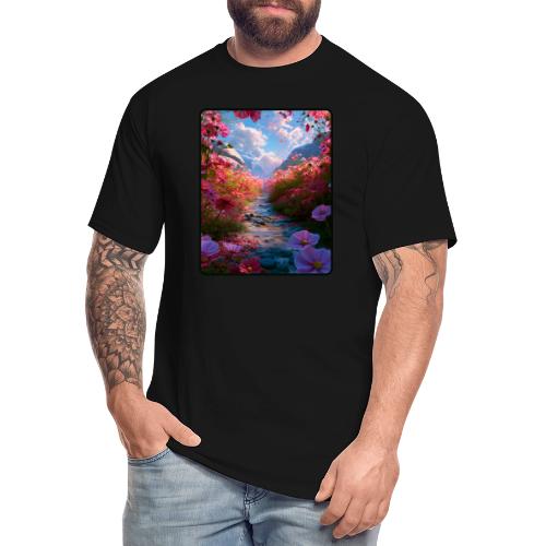 Dreamy Cosmos Valley Landscape Art - Men's Tall T-Shirt