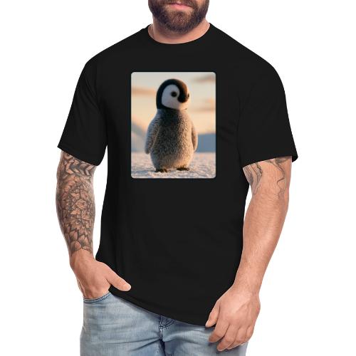 Cute Penguin Chick Sunrise Design - Men's Tall T-Shirt