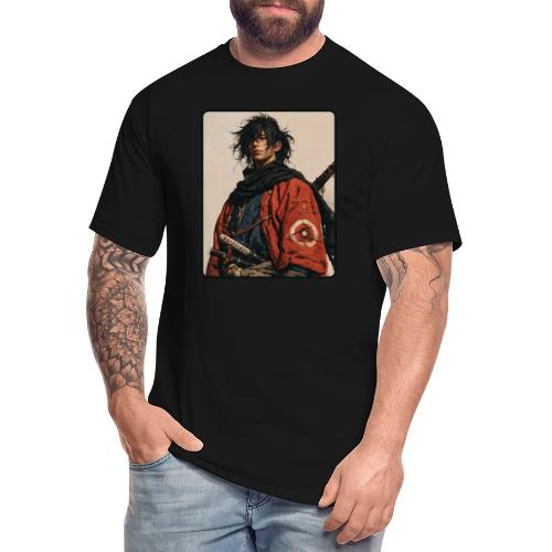 Young Samurai Warrior Portrait - Men's Tall T-Shirt
