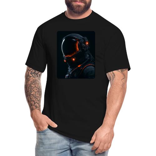 Futuristic Astronaut Helmet - Men's Tall T-Shirt