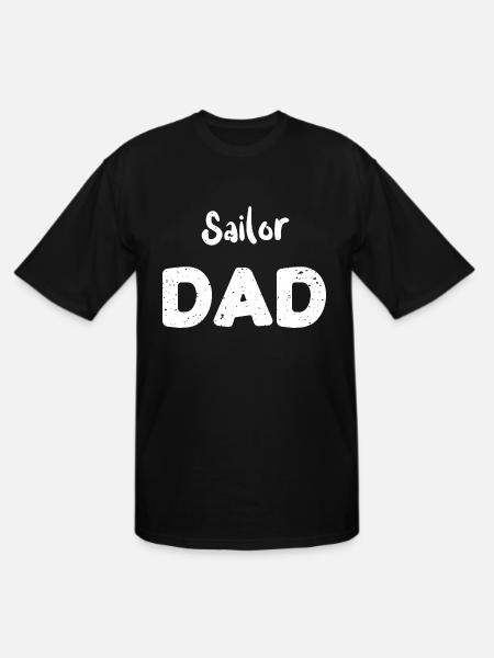 Sailor Dad - Boating - Men's Tall T-Shirt - black