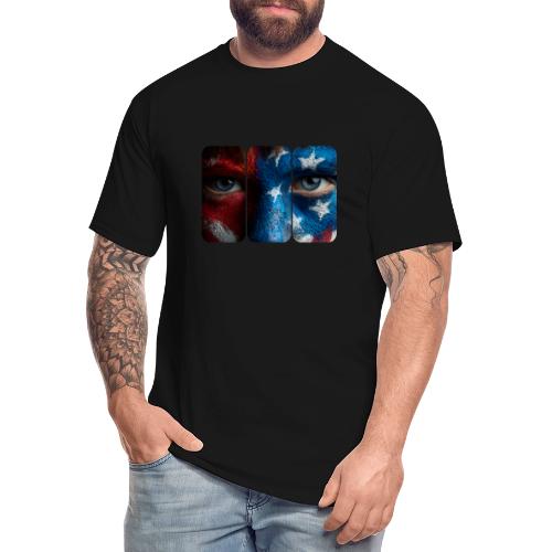 USA: Painted for the Flag - Men's Tall T-Shirt