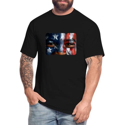 USA: Three Panels of Pride - Men's Tall T-Shirt