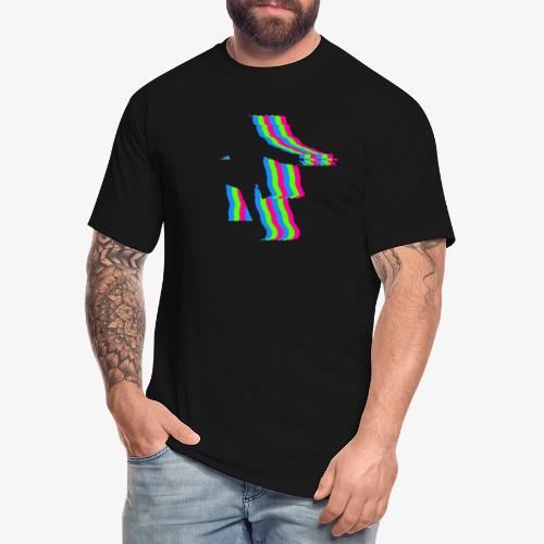 silhouette rainbow cut 1 - Men's Tall T-Shirt