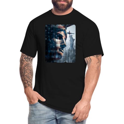 USA: Liberty in Three Visions - Men's Tall T-Shirt