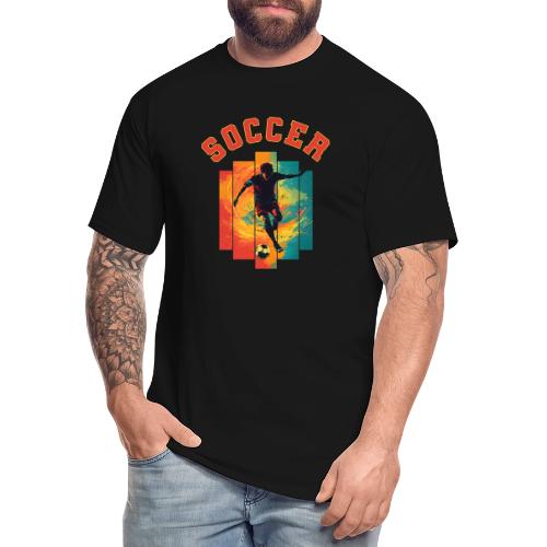Soccer Heartbeat - Men's Tall T-Shirt