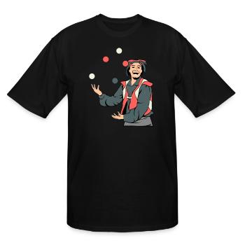 Juggling Juggle Artist - Men's Tall T-Shirt - black - Front - Brady (186cm)