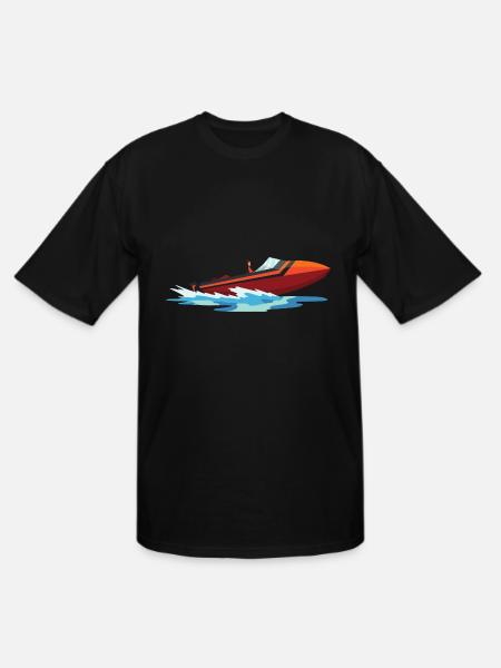 WATER SKIING - Men's Tall T-Shirt - black