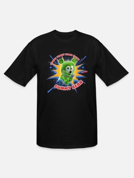 Funny Lucky Gummy Bear - Men's Tall T-Shirt - black