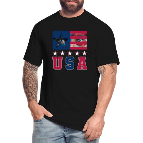 Stars and Vision USA - Men's Tall T-Shirt