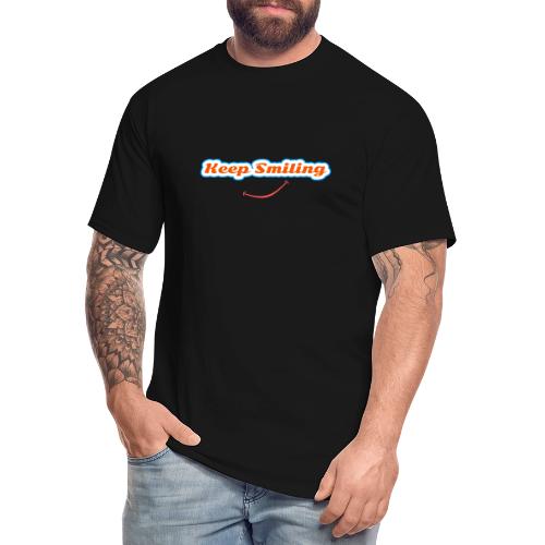 Keep Smiling Positive Vibes Graphic - Men's Tall T-Shirt