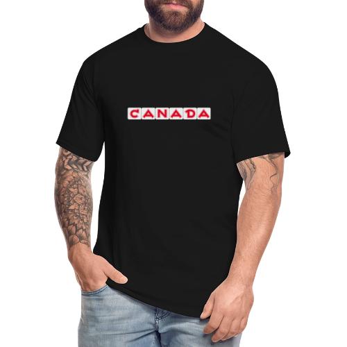 Canada, red letters on white background - Men's Tall T-Shirt