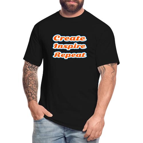 Create, Inspire, Repeat — Artist Life Script - Men's Tall T-Shirt