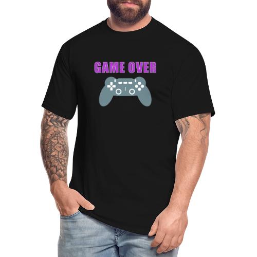 Game Over Gamer Controller Design - Men's Tall T-Shirt