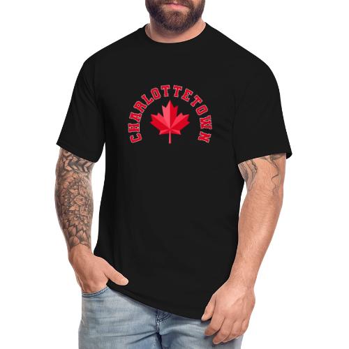 Charlottetown with maple leaf - Men's Tall T-Shirt