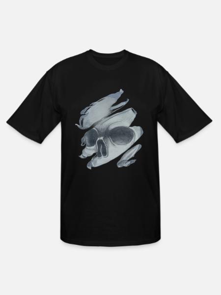 Art Skull - Men's Tall T-Shirt - black