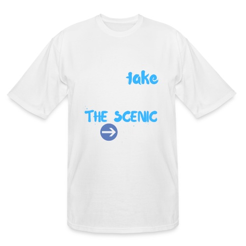 Always Take The Scenic Route Funny Sayings - Men's Tall T-Shirt