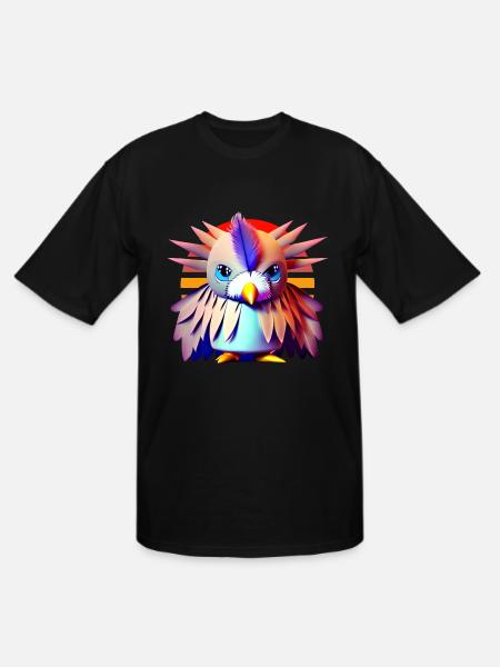 Polygon Vogel - Men's Tall T-Shirt - black