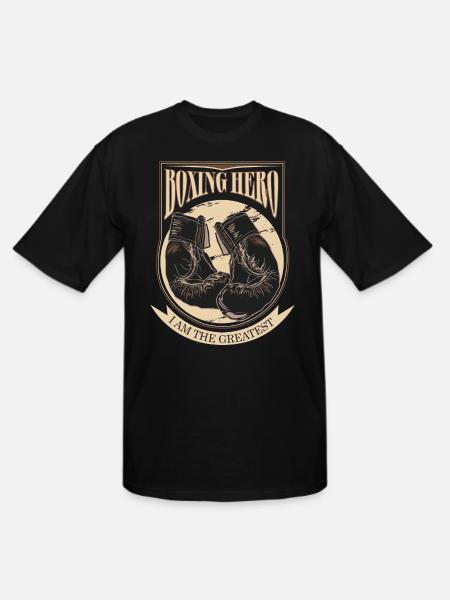 Boxing Hero - i am the greatest - Men's Tall T-Shirt - black