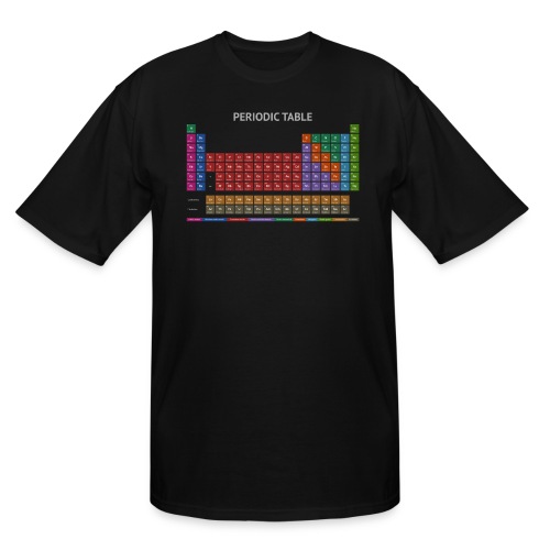 Periodic Table T-shirt (Dark) - Men's Tall T-Shirt