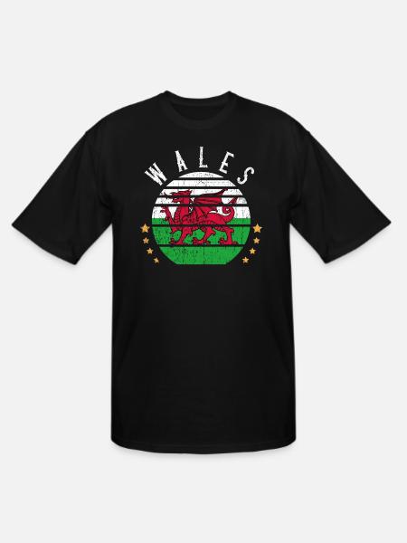 Wales Wales Wales - Men's Tall T-Shirt - black