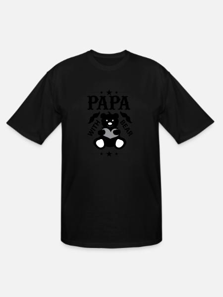 Papa Bear - Men's Tall T-Shirt - black
