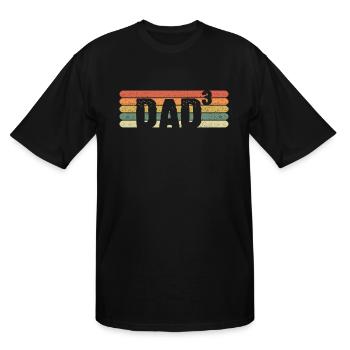 Dad cubed - Men's Tall T-Shirt - black - Front - Brady (186cm)