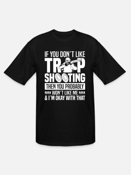 Trap shooting - Men's Tall T-Shirt - black