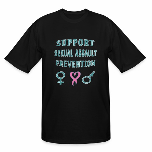 Support Sexual Assault Prevention Awareness Month. - Men's Tall T-Shirt