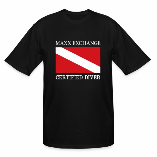 Maxx Exchange Certified Diver Frogman Snorkel. - Men's Tall T-Shirt