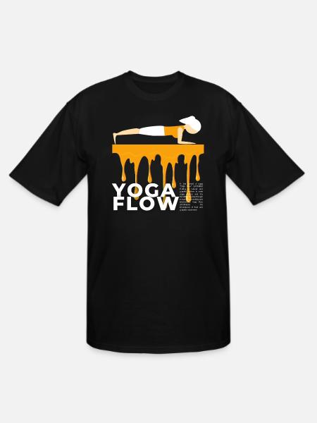 Yoga Flow - Men's Tall T-Shirt - black
