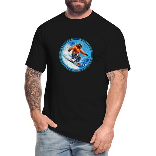 Snowboarding Motion - Men's Tall T-Shirt