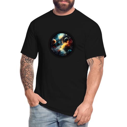 Painted Cosmos of Planets - Men's Tall T-Shirt