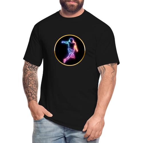 Soccer: Neon Goal Fusion - Men's Tall T-Shirt