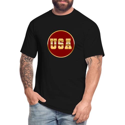 Golden USA Seal - Men's Tall T-Shirt