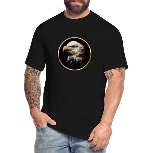 America: Golden Freedom Crest - Men's Tall T-Shirt