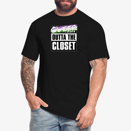Queer Outta the Closet - Genderqueer Pride - Men's Tall T-Shirt