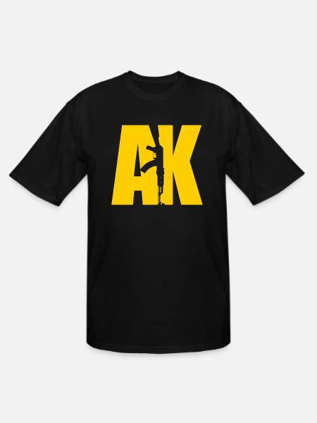 AK47 YELLOW - Men's Tall T-Shirt - black