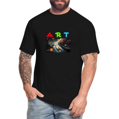 Swirls of Colorful Art - Men's Tall T-Shirt