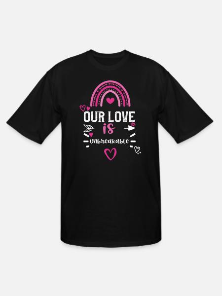 Our love is unbreakable - Men's Tall T-Shirt - black