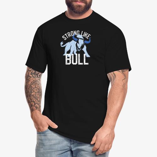 Strong Like Bull on dark - Men's Tall T-Shirt