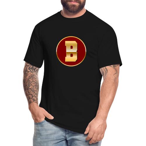 Letter B – Capital Varsity Alphabet Monogram - Men's Tall T-Shirt