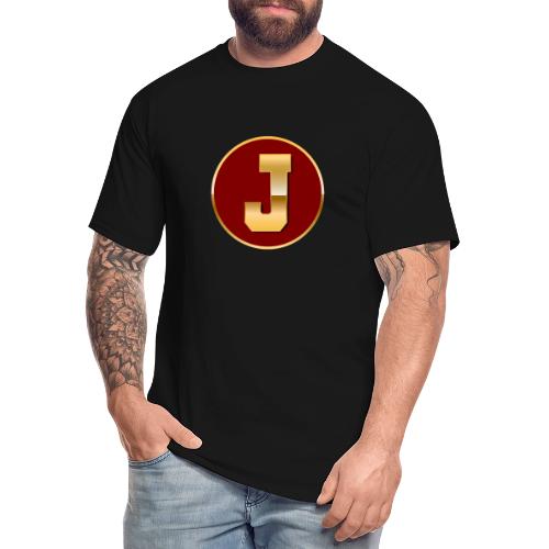 Letter J – Capital Varsity Alphabet Monogram - Men's Tall T-Shirt