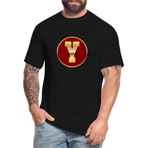 Letter Y – Capital Varsity Alphabet Monogram - Men's Tall T-Shirt