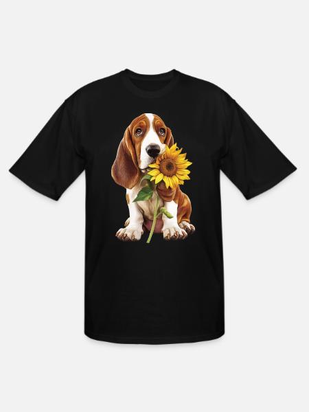 Basset Hound - Men's Tall T-Shirt - black