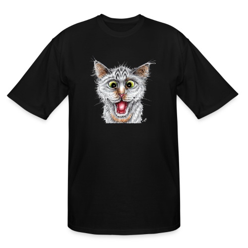 Happy Cat - Men's Tall T-Shirt