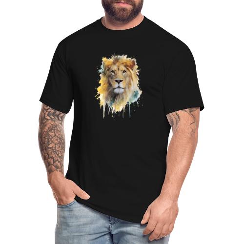 Watercolor Lion Portrait - Men's Tall T-Shirt